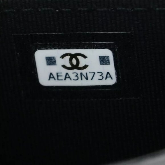 CHANEL CC Checkered Flag Year-End Gift Chain Mini Shoulder Bag Canvas 685RL020 - Picture 4 of 16